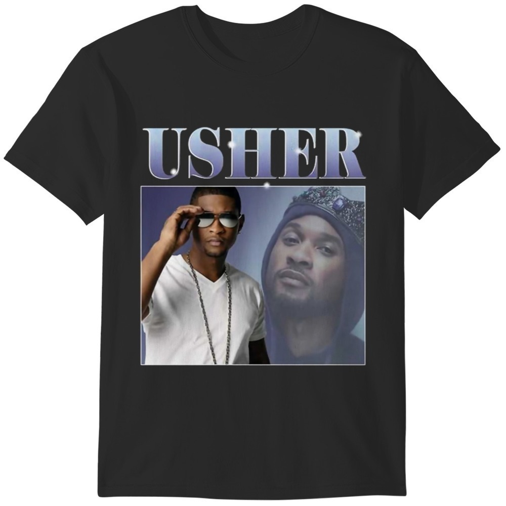 Usher My Way Black Pop R&B Music Fan Official Cotton T-Shirt